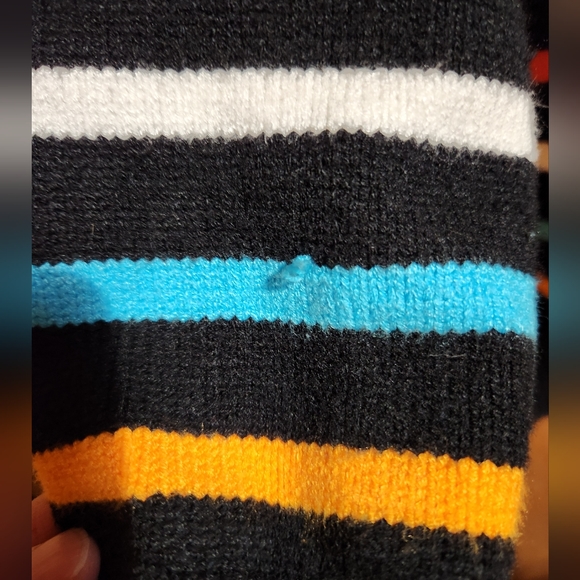 Philosophy Black + Multicolored Striped Sweater | Small - Picture 6 of 6
